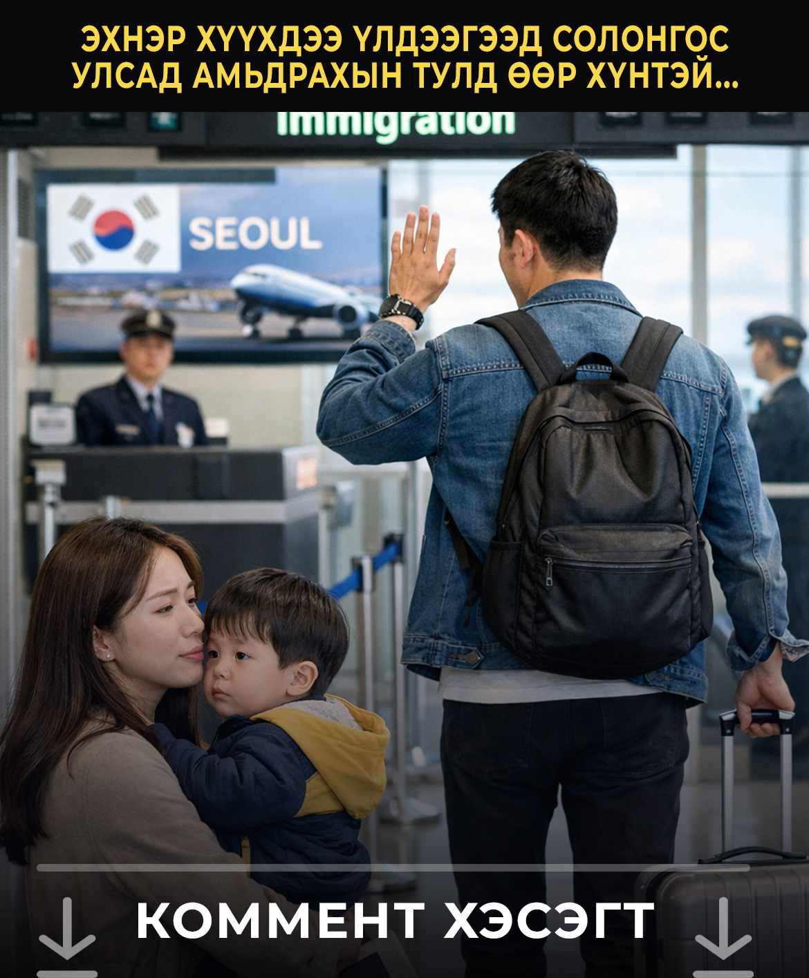 ЭХНЭР ХҮҮХДЭЭ ҮЛДЭЭГЭЭД СОЛОНГОС УЛСАД АМЬДРАХЫН ТУЛД