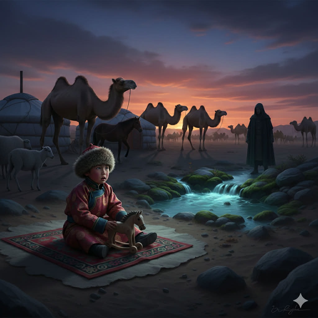 Нялхсын шанд ба лусын эзний хүүхэд