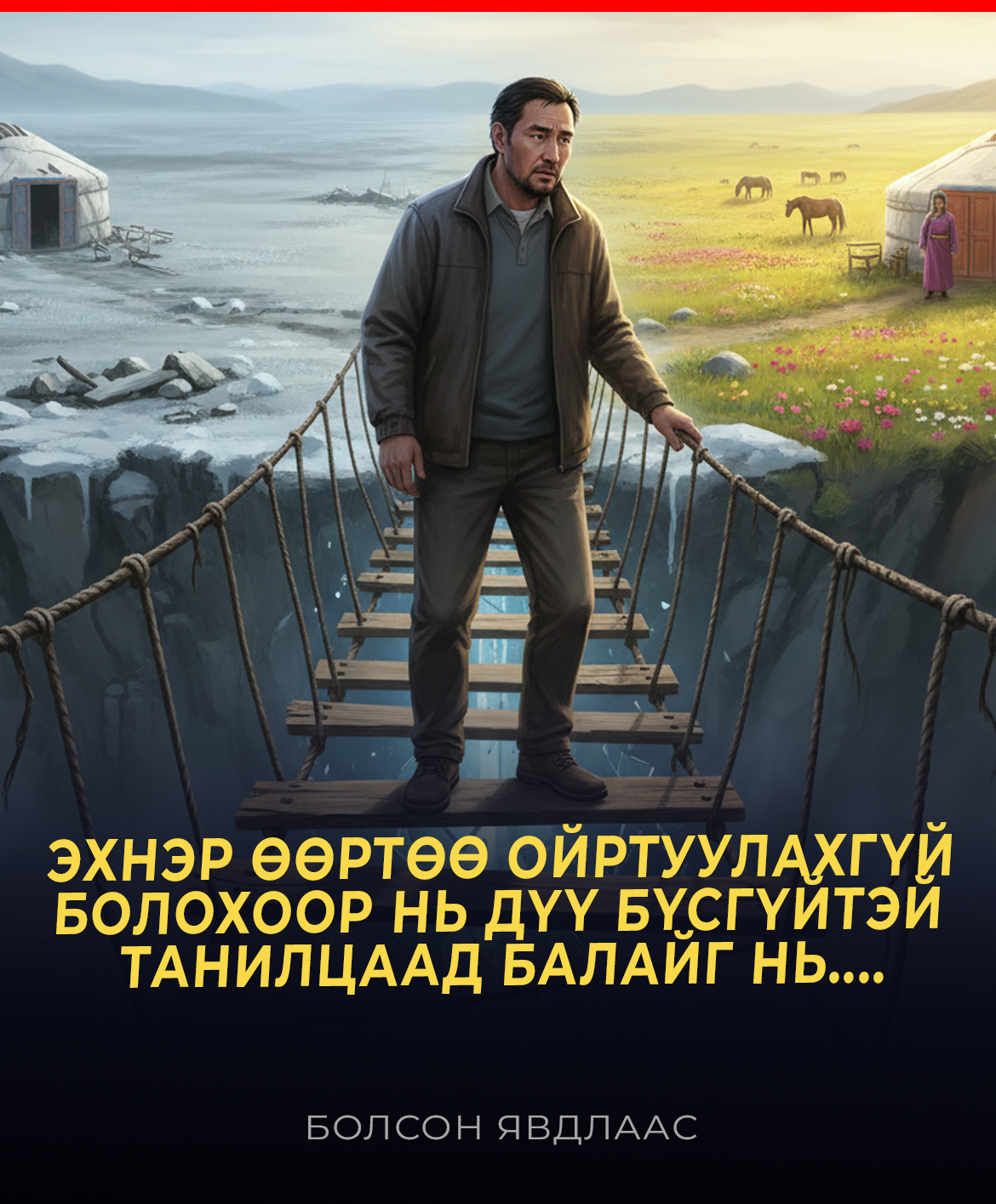 ЭХНЭР ӨӨРТӨӨ ОЙРТУУЛАХГҮЙ БОЛОХООР НЬ ДҮҮ БҮСГҮЙТЭЙ ТАНИЛЦААД БАЛАЙГ НЬ