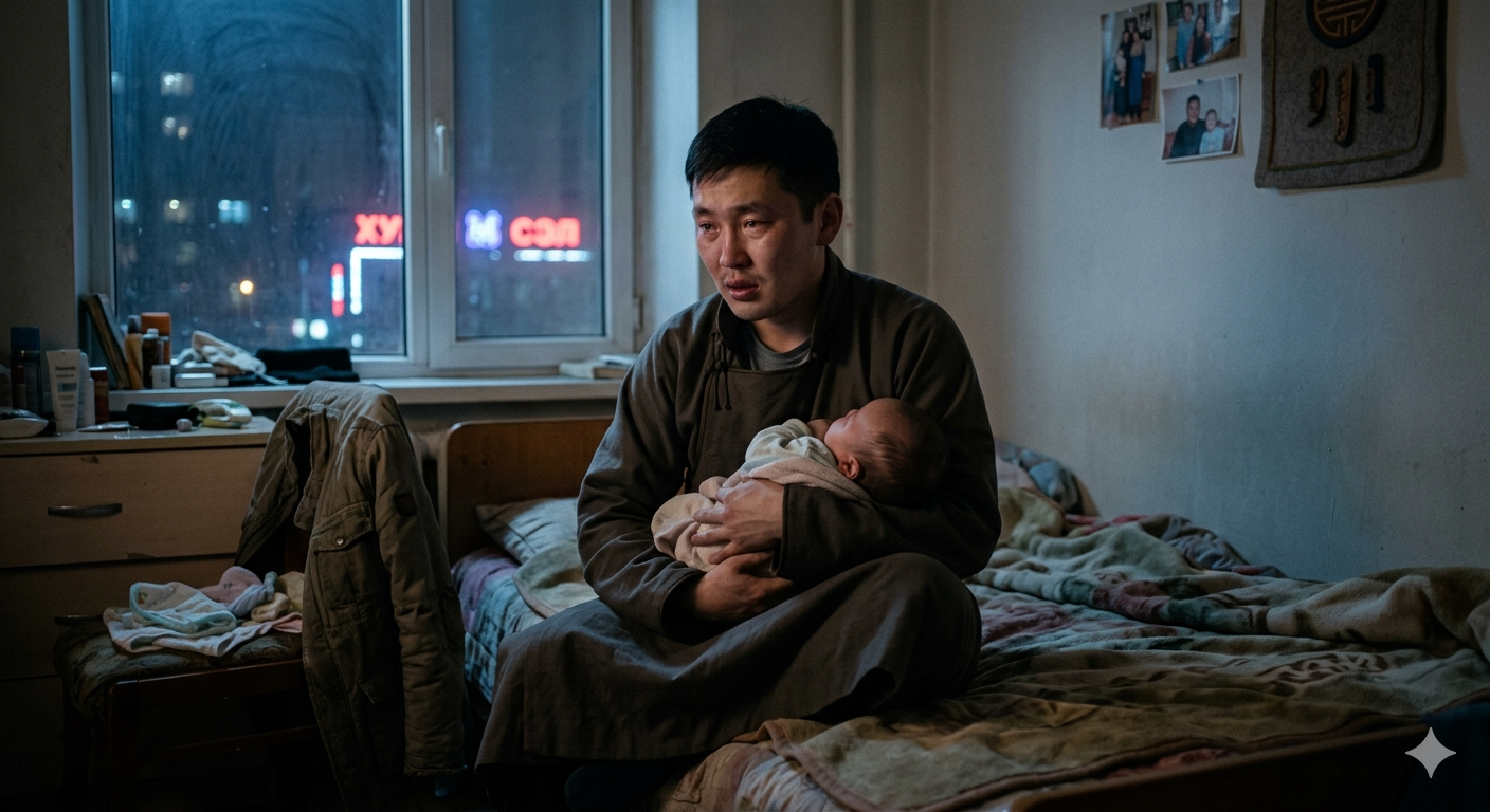 “1800гр жинтэй хүүтэй ганцаараа үлдсэн”