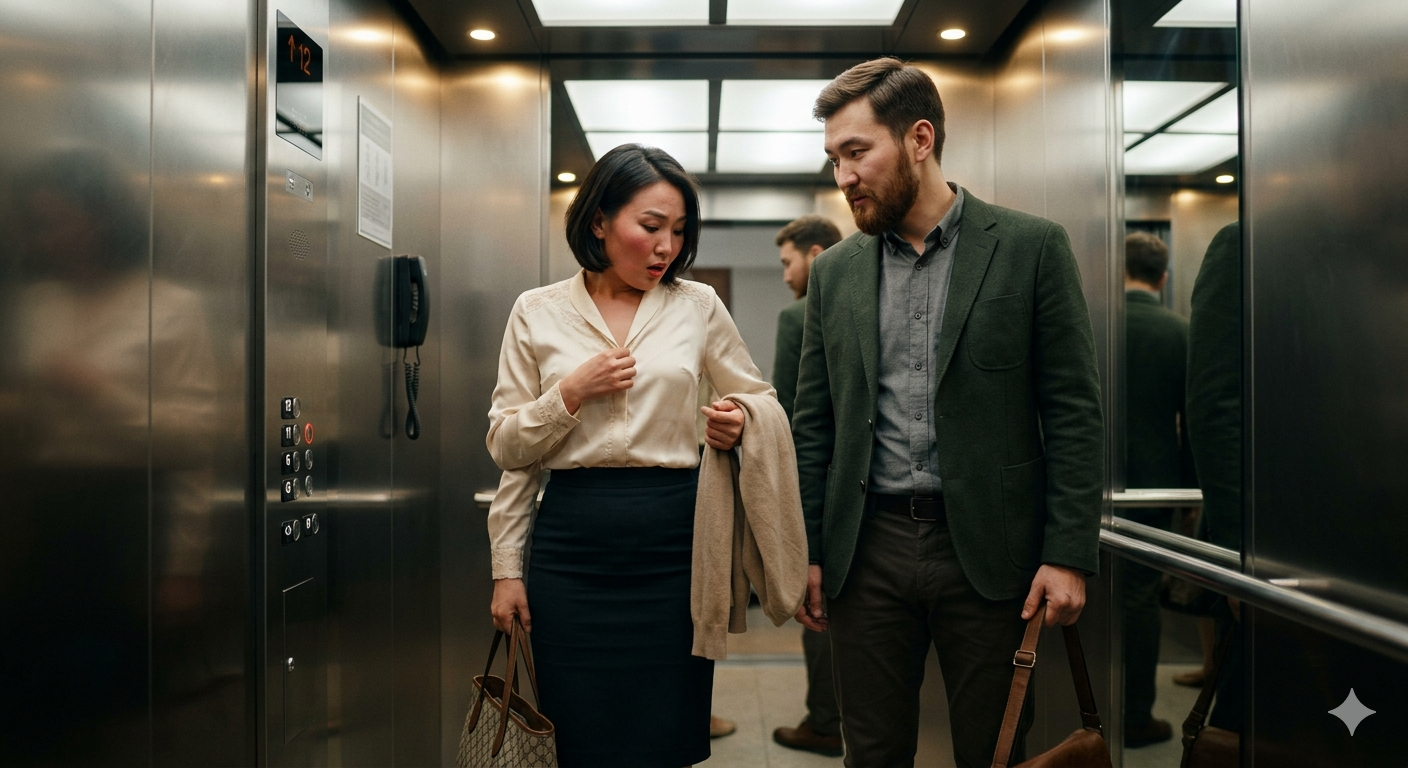 “Лифт гацсан тэр мөчид…”