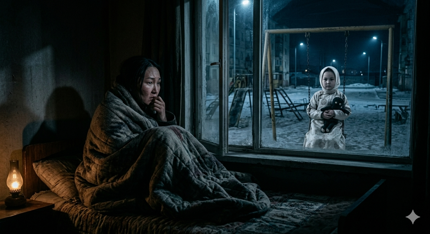 Цагаан даашинзтай охин урьд шөнө нь бас л савлуур дээр тоглож байсан.