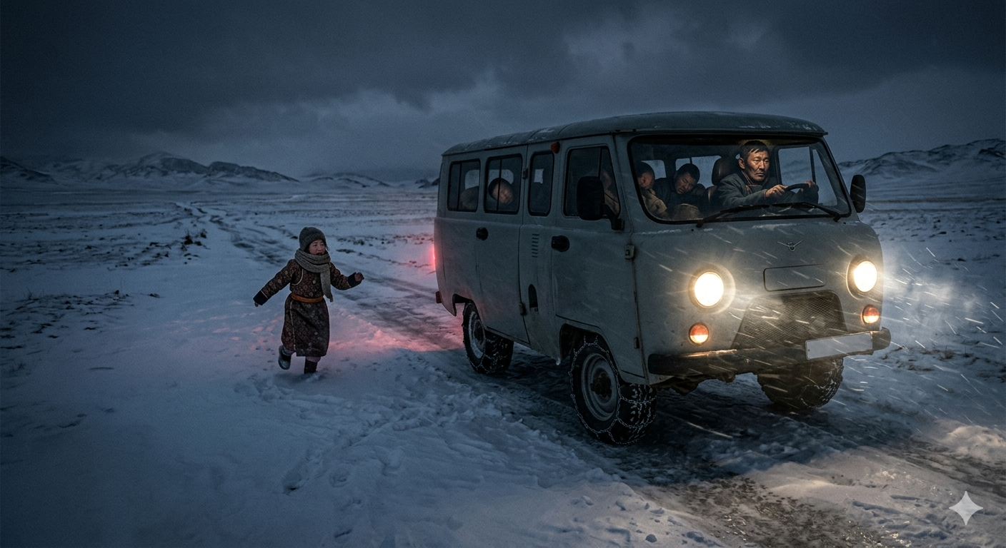 "Машины араас гүйх сүнс"